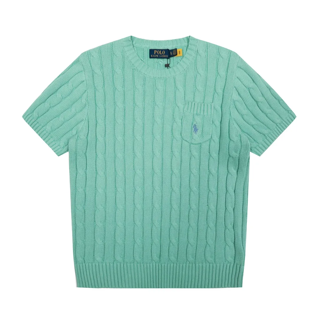 P154 💰 "Top quality" Style number: DS222# (not off the shelves all year round) [Ralph Lauren round neck pocket style solid color pony embroidered logo knitted short sleeves] ✅Ralph Lauren Ralph Lauren classic basic pocket all-match style goddess knitted short sleeves for all seasons ✅Main supplier platform live broadcast Wholesale entity Replenish when out of stock Not off the shelf ✅ZP quality 1:1 version Scan the code to enter the GF website Counter quality ✅Details and quality are the only one in Guangzhou. Imported quality cotton yarn, focusing on high-end, cost-effective, good quality needless to say. ✅The version is restored to the original order. The maximum size can be worn up to 160 pounds. Loose, comfortable and stress-free. ✅The upper body is simple and easy to match. A must-have for goddess ootd. Good-looking clothes are never picky. A must-have in the goddess’ wardrobe. Size: S-XL. Color: White, almond, purple, orange, gray, yellow, black, khaki, pink, navy, rose, green. Chinese red olive green light blue white label light blue blue label